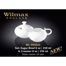 Wilmax Набір(цукорниця 250мл,молочник 250мл)-2пр Color WL-995025