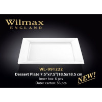 Wilmax Тарілка десертна квадратна 18,5см WL-991222