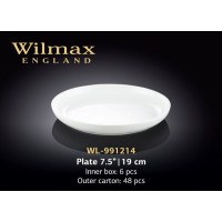 Wilmax Тарілка десертна кругла 19см WL-991214