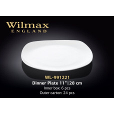 Wilmax Тарілка обідня квадратна 28см WL-991221