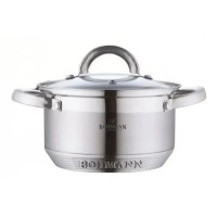 Каструля зі скляною кришкою 24см. Bohmann BH-0715-24