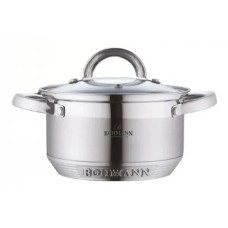 Каструля зі скляною кришкою 24см. Bohmann BH-0715-24