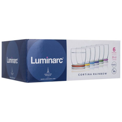 LUMINARC CORTINA RAINBOW Стакан набор 6X310 мл N0754
