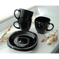 Сервіз чайний 12 предметів*  Luminarc Carine Black  - P4672