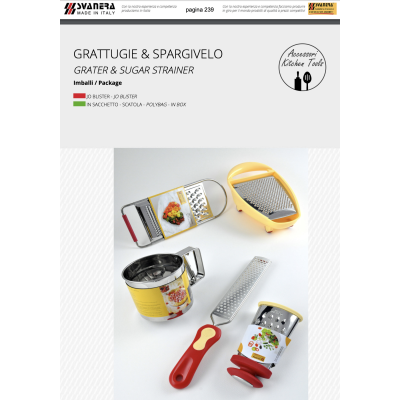 Терка на 3-сторони 16 см. Accessori SMALL SVANERA - SV9615