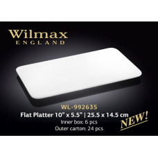 Wilmax.Блюдо пласке прямокутне 25,5х14,5см WL-992635