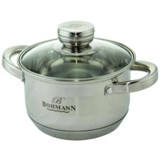 BOHMANN Кастрюля 1.9л с крышкой 16cm. -  BH 1235-16R
