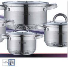 BOHMANN Кастрюля с крышкой 24 cm. 6.5л BH 0716-24