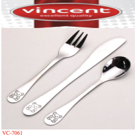 Vincent Столовые приборы детские набор 3пр.- VC-7061 mix