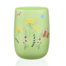 Ваза для квітів 18 см. Herbal Green Bohemia - b82510-OB473