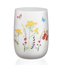 Ваза для квітів 18см. Herbal White Bohemia - b82510-OB458