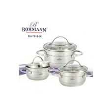 BOHMANN Набор посуды 6 предметов 1.8-3.4-4.5л. -  BH 7010-06