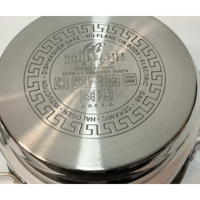 BOHMANN Кастрюля с крышкой 18 см. 2.5л. BH 7010-18
