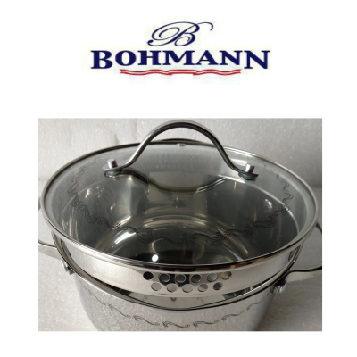 BOHMANN Кастрюля с крышкой 24 см. 5.8л.  BH 7010-24