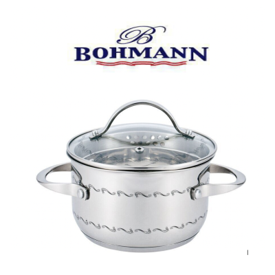 Каструля 7.4л с кришкою 26 см. BOHMANN  - BH 7010-26