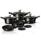BERLINGERHAUS Metallic Black Набор посуды 10 предметов BH-1663N
