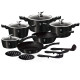 BERLINGERHAUS Metallic Black Набор посуды 15 предметов BH-1664N