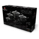BERLINGERHAUS Metallic Black Набор посуды 15 предметов BH-1664N