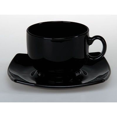 LUMINARC QUADRATO BLACK Сервиз чайный 6Х220 E8848