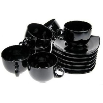 LUMINARC QUADRATO BLACK Сервиз чайный 6Х220 E8848