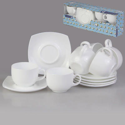 LUMINARC QUADRATO WHITE Сервиз чайный 6Х220 мл E8865