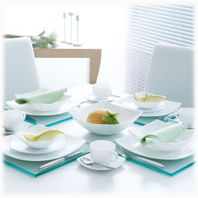 LUMINARC QUADRATO WHITE Сервиз чайный 6Х220 мл E8865