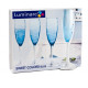 Lum.Sweet Colors Blue Бокал шампанское набор 6х190мл G8452