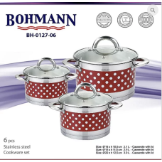 Набір посуду 6 предметів BOHMANN - BH0127-6