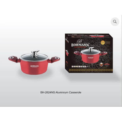 Каструля 5л.з кришкою 24 см. BOHMANN  -  BH 2624 NS