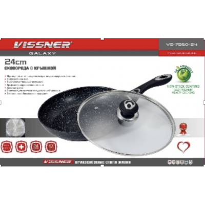 VISSNER Сковородка с крышкой 26 cm. - VS 7560-26