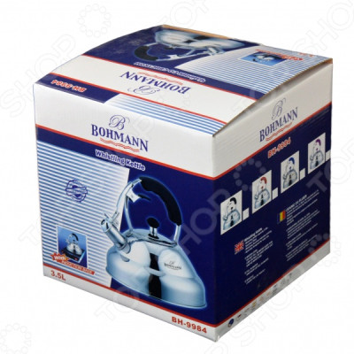 Чайник свисток 3,5 л. BOHMANN - BH7629-35