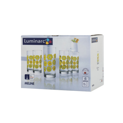LUMINARC Meline Набор стаканов высоких  6х270мл - N0773
