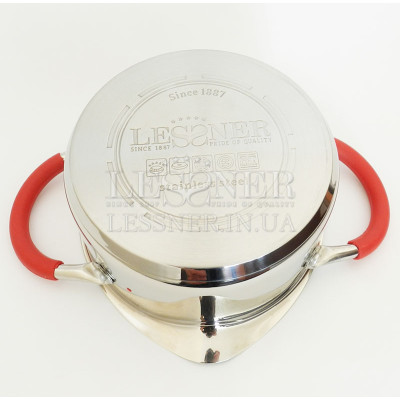 Lessner Kew garden Каструля с крышкой цедило 18см 2,2л  55114-18 R