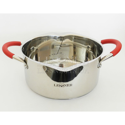 Lessner Kew garden Каструля с крышкой цедило 18см 2,2л  55114-18 R