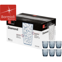 Склянки набір 6 штук 390мл. Diamond BORMIOLI - 302259M02321990