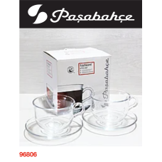 Чашка з блюдцем 290мл. набір 4 пред. Tashkent PAŞABAHÇE - 96806