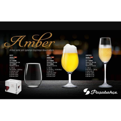 Бокал шампанское набор 2Х210мл. Pasabahce Amber - 440295