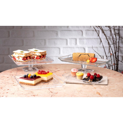 Блюдо тортівниця на ніжці 24 см. Madlen Pasabahce - 950007