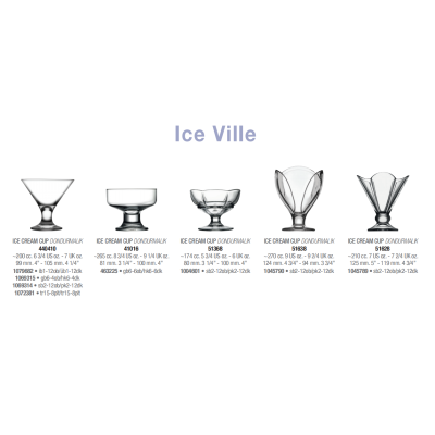 Креманки для десерту набір 6 шт. 265 мл. Ice ville Pasabahce - 41016