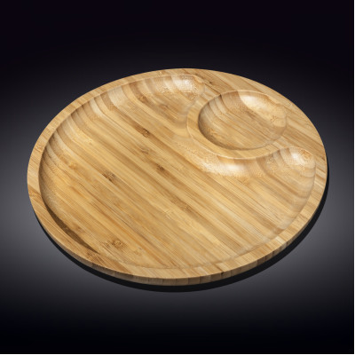 Wilmax.Bamboo.Блюдо кругле 35,5см-2секції WL-771045