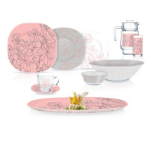 Сервіз столовий 46 предметів* Luminarc CARINE ANNALEE PINK  - Q5490