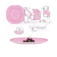 Сервіз столовий 46 предметів* Luminarc CARINE MARBLE PINK SILVER  - Q3933