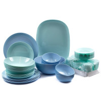 Сервіз столовий 38 предметів* Luminarc DIWALI LIGHT TURQUOISE &  BLUE  - Q0004