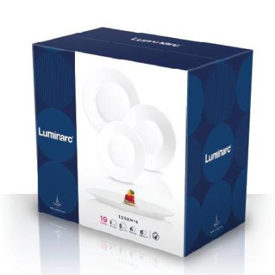 Сервіз столовий 19 предметів* Luminarc  ESSENCE WHITE   - N1190