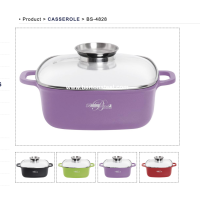 BARTON STEEL Кастрюля 5.5л. с крышкой 28см. - BS4828