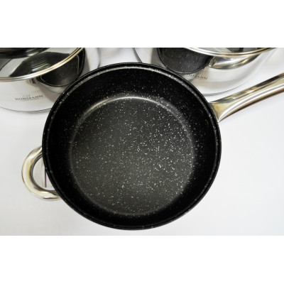 BOHMANN  Cковорода 2,9л с крышкой 24см антипригарная - BH 1235-24R