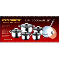 VISSNER Набор кастрюль12прд.Ceramic frypan VS 1251 C