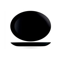 Блюдо овальне 33см. Luminarc Diwali black - P0866