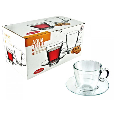 Набір чайний 12 пр. 225 мл. Aqua Pasabahce - 95040