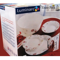 Luminarc Enzo Pink Сервіз столовий-19пр H9480